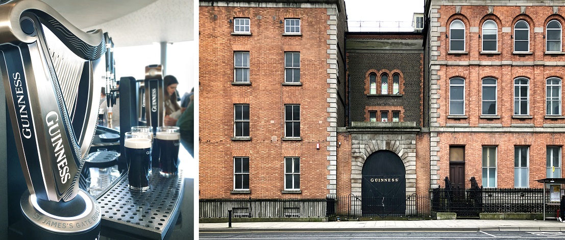 世界黑啤大廠 Guinness (健力士)，都柏林 St James Gate 的 Guinness Storehouse