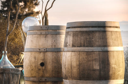 Barrels at sunset