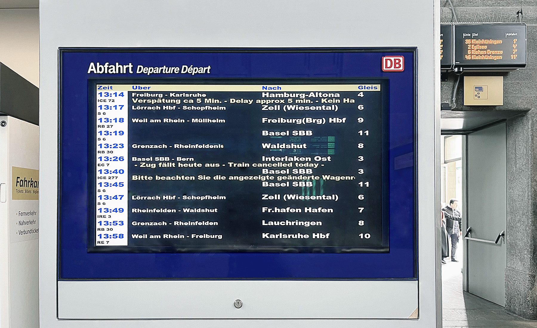 瑞士火車票如何買 – 三月冬季篇 - Basel Bad Bf 火車班次取消
