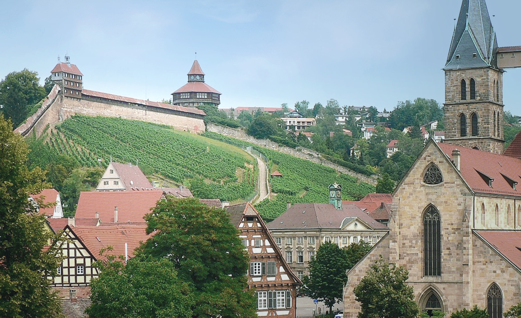 德國 Stuttgart（斯圖加特）鄰近古鎮 Esslingen am Neckar（埃斯林根），Esslingen Burg（雖名為城堡卻實為堡壘）