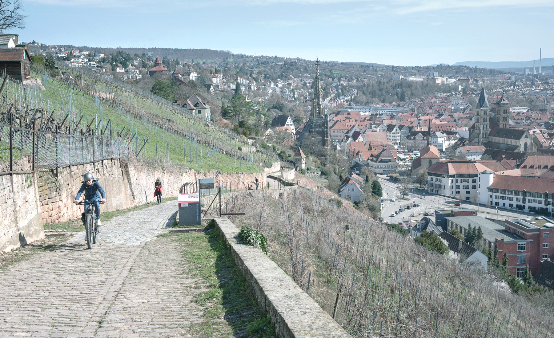 德國 Stuttgart（斯圖加特）鄰近古鎮 Esslingen am Neckar（埃斯林根），葡萄園景觀步道