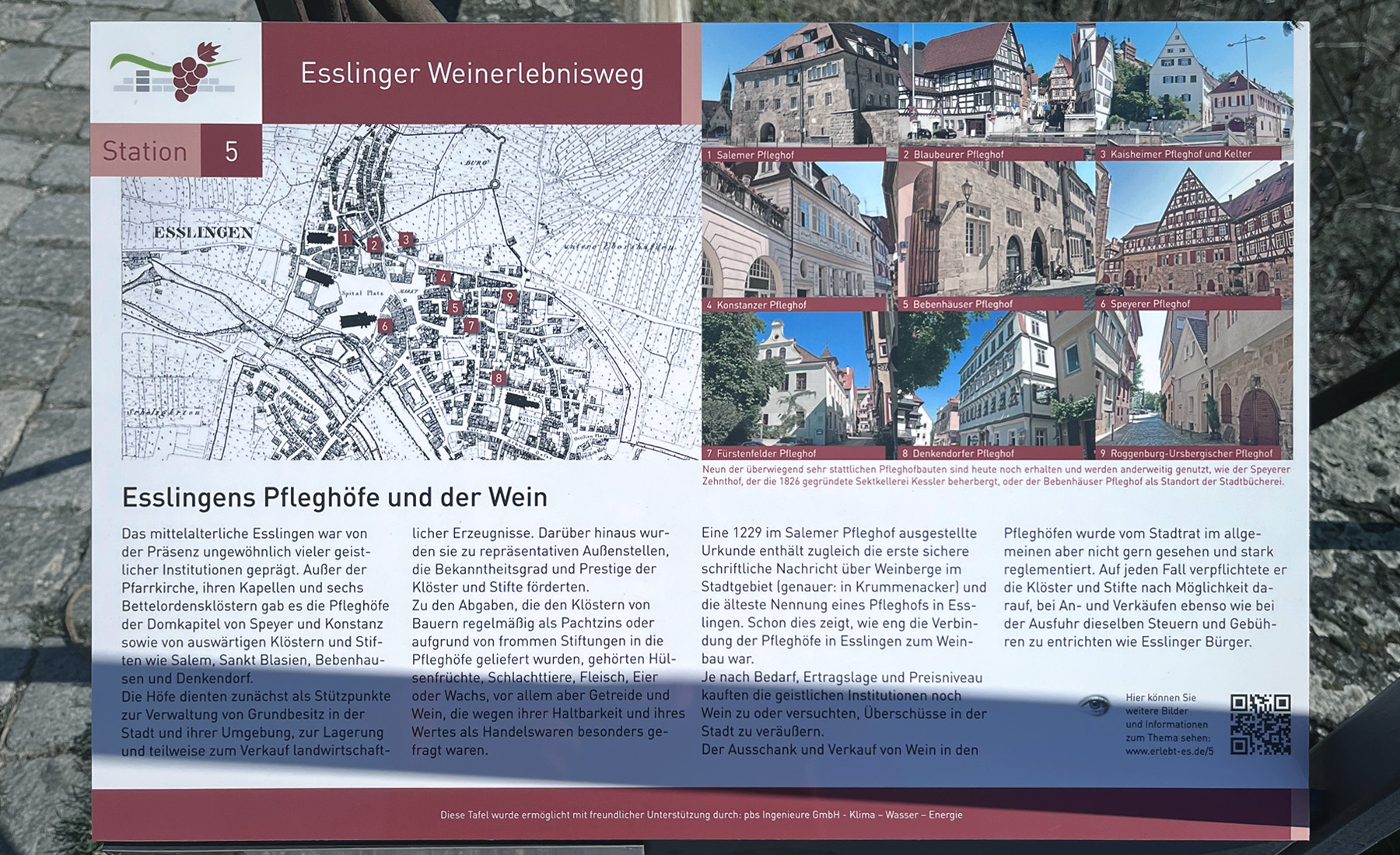 德國 Stuttgart（斯圖加特）鄰近古鎮 Esslingen am Neckar（埃斯林根），葡萄園景觀步道，酒廠地圖