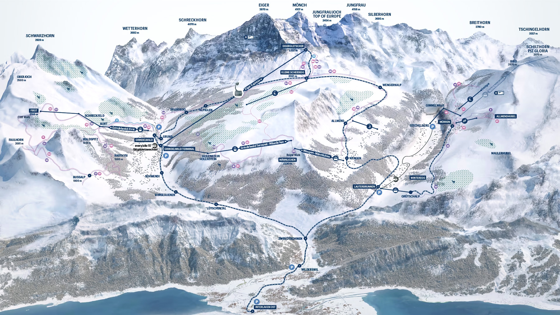瑞士火車票如何買 – 三月冬季篇 - Jungfrau 少女峰區兩天通行證 Hiking and sledging Pass